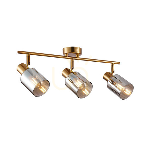 Verifica Spoturi Italux Santia 3xE14 alamă și sticlă gri SPL-65342-3-BRO-SG