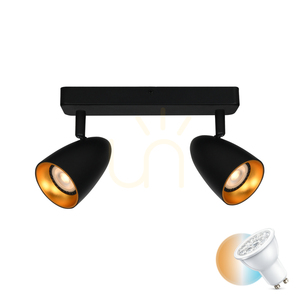 Spoturi Italux Tino 2xGU10 Negru LED Dimmabil IP20 SPL-36748-2-BK-GD 0 Spoturi Italux Tino 2xGU10 Negru LED Dimmabil IP20 SPL-36748-2-BK-GD small 0