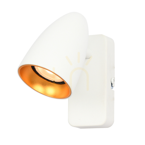 Verifica Lampă de perete Italux Tino alb GU10 LED dimabilă WL-36748-1-WH-GD