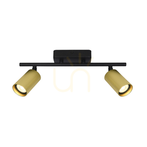 Spot Italux GU10 2x Negru Aluminiu, dimabil, SKU SPL-46829-2-BK-GD small 1