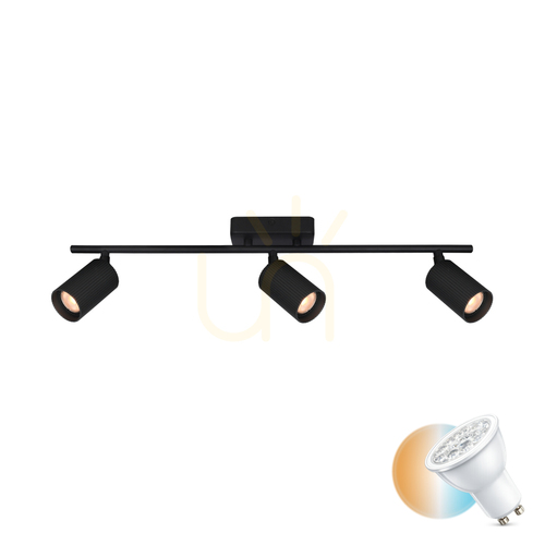 Verifica Spoturi Italux Tris 3xGU10 negru LED dimmabil SPL-46829-3-BK