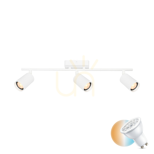 Verifica Spoturi Italux Tris GU10 3x alb, aluminiu, dimmabile, SPL-46829-3-WH