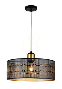 LASER Lampă suspendată, cablu textil negru Aviano 0 LASER Lampă suspendată, cablu textil negru Aviano small 0