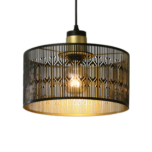 LASER Lampă suspendată ¶r. 30cm, cablu textil negru Aviano small 0