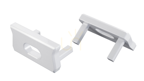 Verifica Capac de capăt din aluminiu LUMINES atom alb lăcuit cu orificiu 12-1541-10