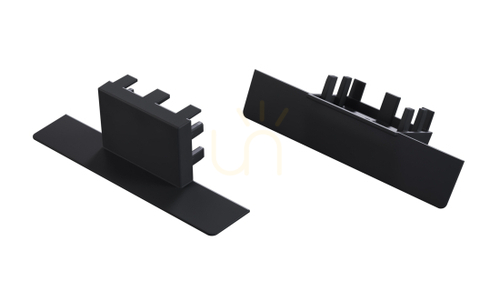 Verifica Capac negru ABS fără orificiu pentru profilul LUMINES Design+ akin 12-1562-01