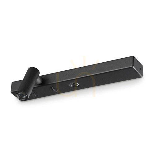 Verifica Aplică perete LED Ideallux Bonne Nuit negru 22 cm 336787
