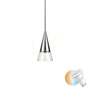 Lustră suspendată Ideallux CONO SP1 crom sticlă GU10 15 cm 321462 small 0