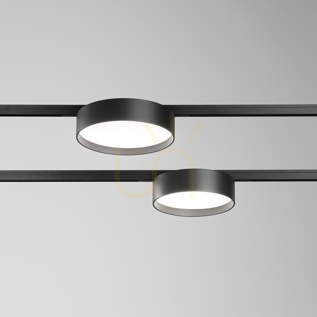 previzualizare Spot pe șină LED Ideallux Deva Disc negru 10W 3000K 332864 Spot pe șină LED Ideallux Deva Disc negru 10W 3000K 332864