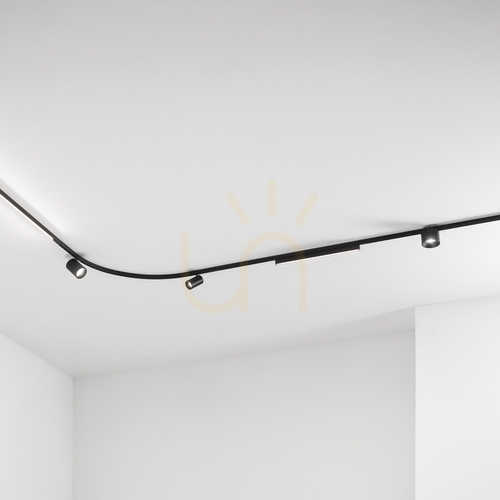 Verifica Profil aplicat aluminiu negru Ideallux DEVA 1000 mm 332475