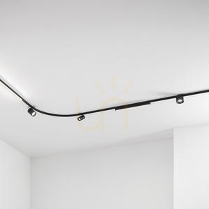 Profil aplicat aluminiu negru Ideallux DEVA 1000 mm 332475 small 1