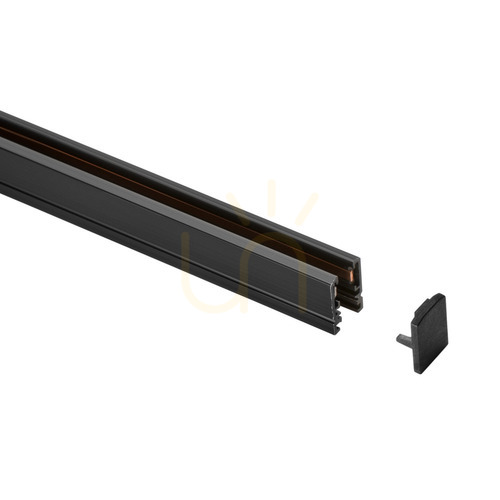 Verifica Cap final de suprafață Ideallux DEVA negru aluminiu 332635