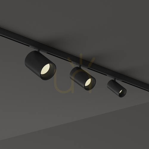 Verifica Spot pe șină LED Ideallux DEVA 332819 negru 8W 3000K aluminiu