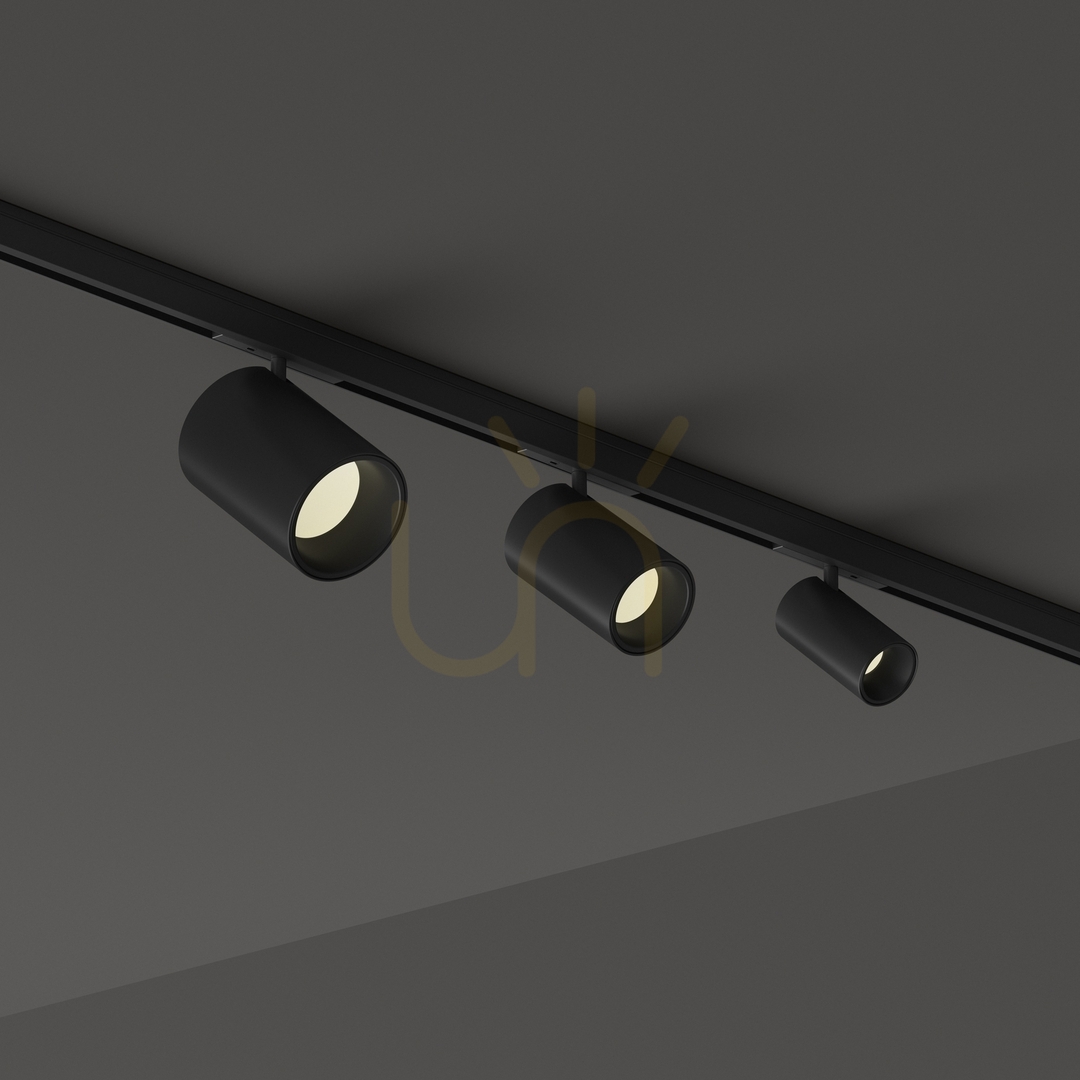 Vedere Spot pe șină LED Ideallux DEVA 332819 negru 8W 3000K aluminiu Spot pe șină LED Ideallux DEVA 332819 negru 8W 3000K aluminiu