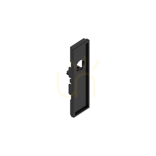 Verifica Cap final bi-emisie cu orificiu Ideallux EGO negru aluminiu 322858