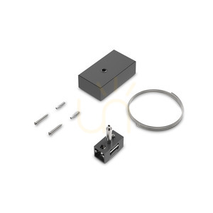 Kit cablu bi-emisie Ideallux EGO 322476 negru 2 m cu cupă de plafon small 0