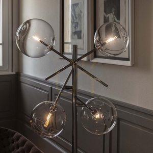 Lampadar Ideallux Equinoxe 348285 4xG4 sticla ambra fumurie crom 166 cm 4 Lampadar Ideallux Equinoxe 348285 4xG4 sticla ambra fumurie crom 166 cm small 4