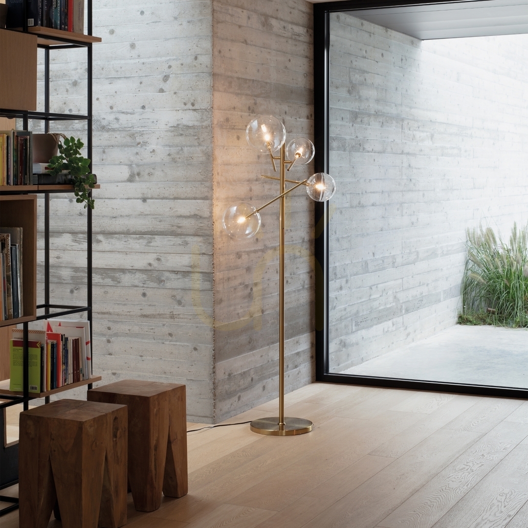 previzualizare Lampadar Ideallux Equinoxe 348285 4xG4 sticla ambra fumurie crom 166 cm Lampadar Ideallux Equinoxe 348285 4xG4 sticla ambra fumurie crom 166 cm