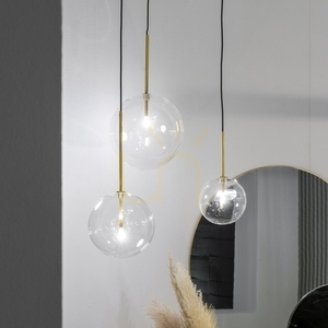 Lampă suspendată Ideallux Equinoxe 345352 D20 ambră sfumato crom 20 cm 1 Lampă suspendată Ideallux Equinoxe 345352 D20 ambră sfumato crom 20 cm small 1