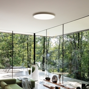 Plafon exterior Ideallux FLY SLIM PL D35 alb LED 18W 2700K 341224 small 2