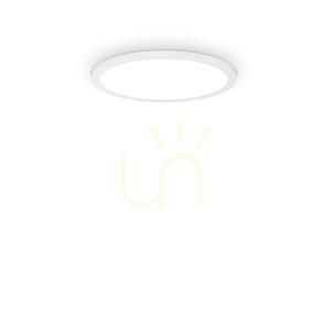 Plafon exterior Ideallux FLY SLIM PL D35 alb LED 18W 2700K 341224 small 0