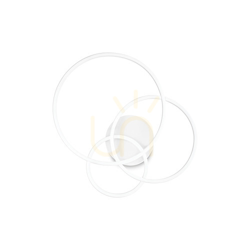 Verifica Plafond LED Ideallux Frame Cerchio alb 61 cm 41W 2700K 341309