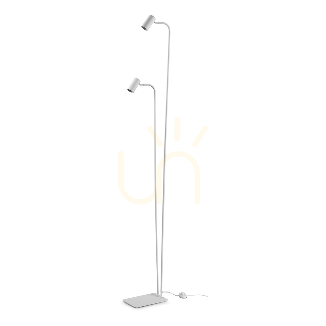 previzualizare Lampadar Ideallux GINGER alb metal 2xGU10 345314 Lampadar Ideallux GINGER alb metal 2xGU10 345314