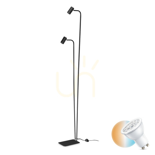 Verifica Lampă de podea Ideallux Ginger PT2 negru metal GU10 2x28W 326672