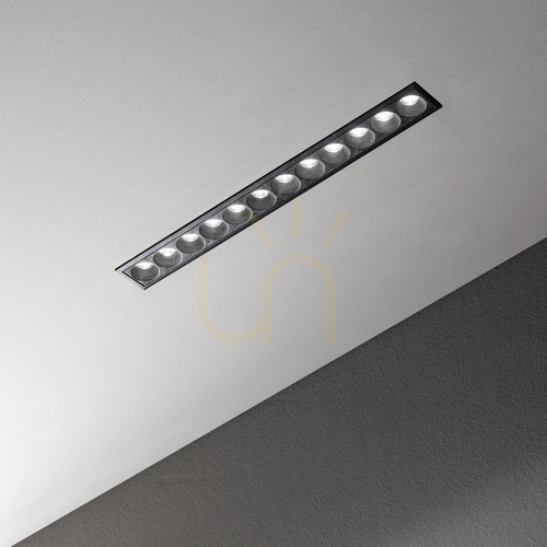 Verifica Lumină încastrată Ideallux LIKA negru LED 20W 2700K Ø23,6 cm 341682