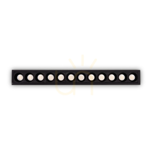 Verifica Lumină încastrată Ideallux LIKA negru LED 20W 2700K Ø23,6 cm 341682