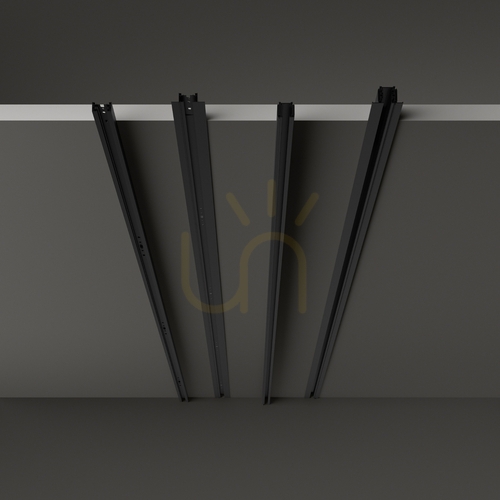 Verifica Șină iluminat încastrată Ideallux LINK Mono negru 300 cm 344966