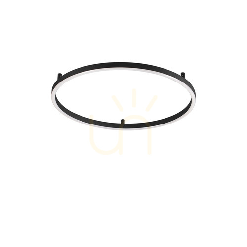Verifica Plafond LED Ideallux Oracle Slim negru 50 cm 29W 2700K 341880
