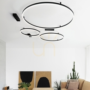 Plafonieră LED rotundă Ideallux Oracle Slim albă 90 cm 53W 2700K 341972 small 1