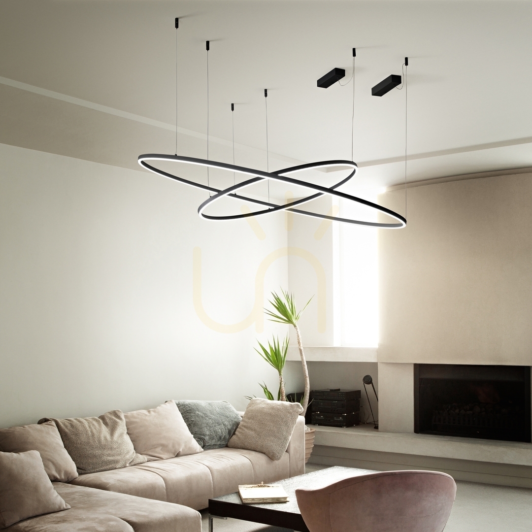 Vedere Lampă suspendată Ideallux Oracle Slim negru 70 cm 4000K 342061 Lampă suspendată Ideallux Oracle Slim negru 70 cm 4000K 342061