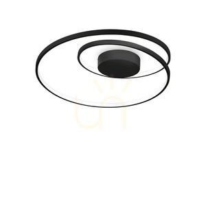 Plafond LED Ideallux OZ 342320 negru 60 cm 47W 4000K small 0