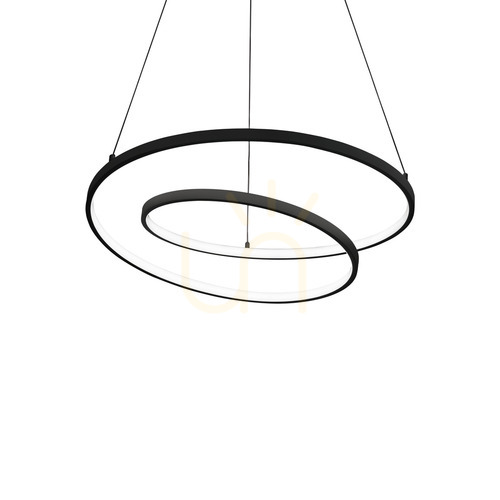 Verifica Lampă suspendată Ideallux OZ D60 negru LED 47W 4000K 342382