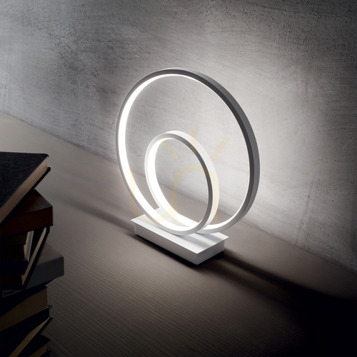 Verifica Lampă de masă Ideallux OZ 342498 albă LED 22W 4000K metal 31 cm