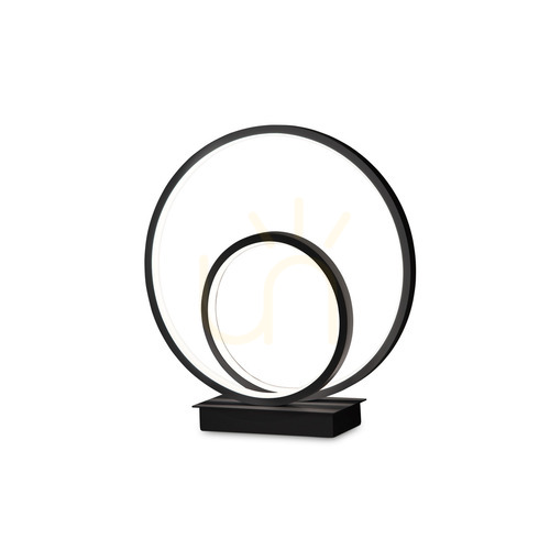 Verifica Lampă de masă Ideallux OZ neagră LED 22W 2700K metal 342474