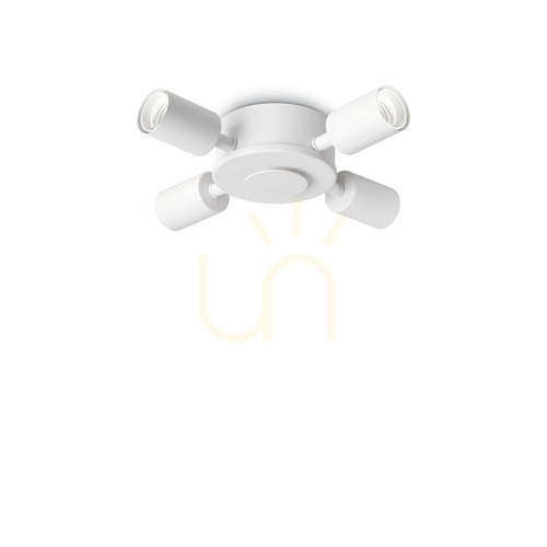 Verifica Plafond Ideallux SET UP 320373 alb metal 4xE27 Ø31 cm