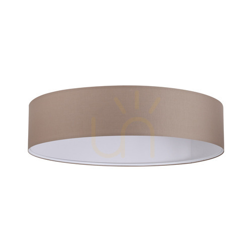 Verifica Abajur Ideallux SET UP Slim tortora tesatura D90xH18 cm 339283