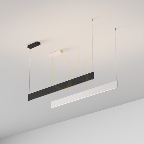 Verifica Lustră suspendată LED Ideallux Steel Slim Accent 1200 alb 35W 3000K 348414