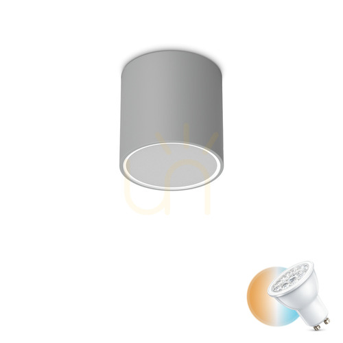 Verifica Plafonieră exterior Ideallux Techo 342702 rotundă gri GU10 D15 cm