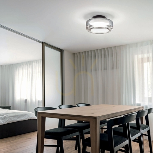 Verifica Plafond LED Ideallux TOPICO PL D25 negru 12W 333007