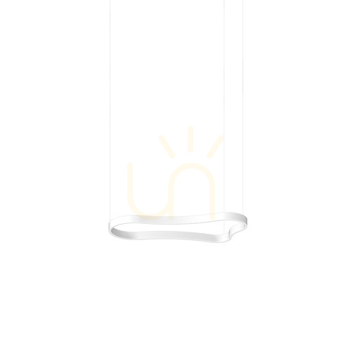 Verifica Lampă suspendată Ideallux WAVES albă LED 37W 345239