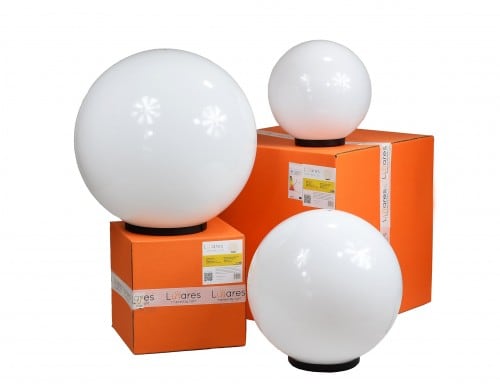 Verifica Set de bile decorative de grădină - LUNA BALLS 15, 20, 25 cm + LED - PREMIUM - UV