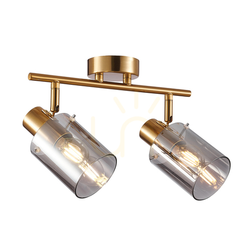 Verifica Spoturi Italux Sardo alamă smoky 2xE14 dimabile SPL-5581-2-BRO-SG