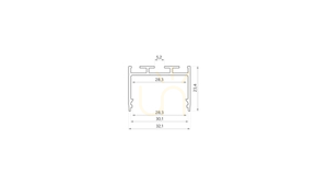Profil LED LUMINES Design+ alba negru lăcuit, 2,02 m small 1