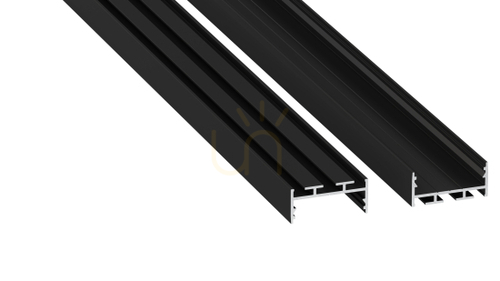 Verifica Profil LED LUMINES tip aria negru anodizat 1 m