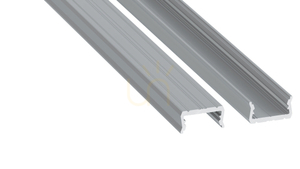 Profil LED LUMINES atom, aluminiu anodizat argintiu, 1 m small 0