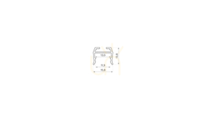 Profil LED LUMINES tip axel raw 2 m small 1